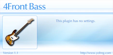 4Front Bass plugin interface