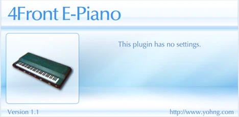 4Front E-Piano plugin interface