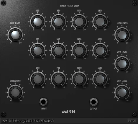 914 Fixed Filter Bank plugin interface