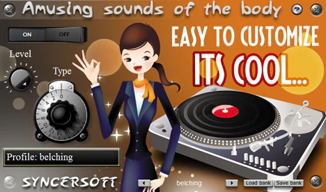 Amusing sounds of the body plugin interface