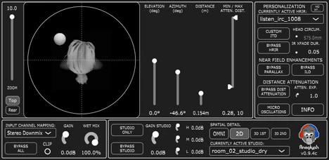 Anaglyph plugin interface