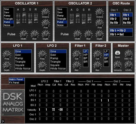 Analog Matrix plugin interface