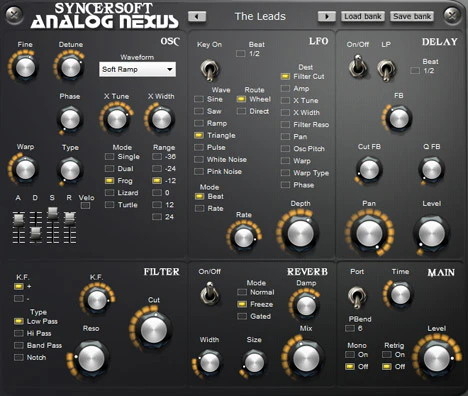 Analog Nexus plugin interface