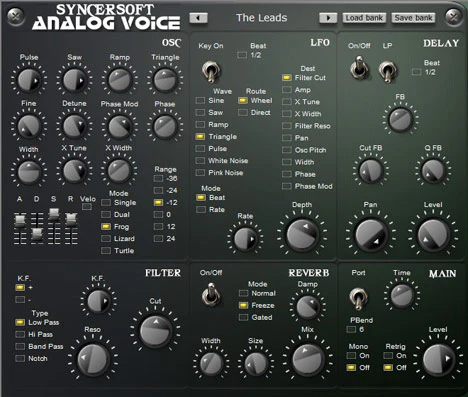Analog Voice plugin interface