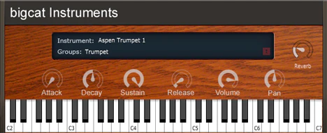 Aspen Trumpet 1 plugin interface