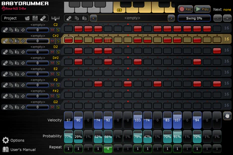 BabyDrummer plugin interface