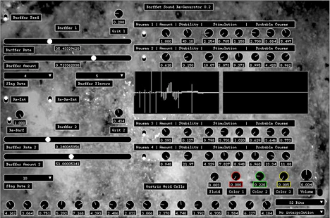 Barffet Sound Re-Genarator plugin interface