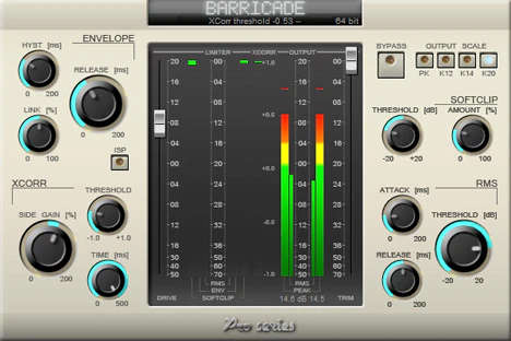 Barricade Pro plugin interface