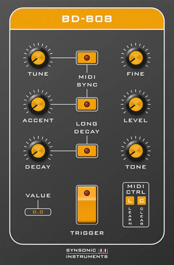 BD-808 plugin interface