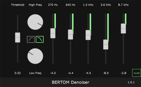 Bertom Denoiser plugin interface