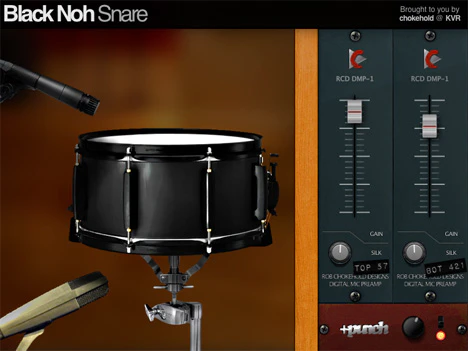 Black Noh Snare plugin interface