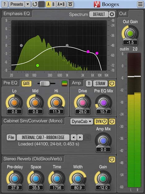 Boogex plugin interface