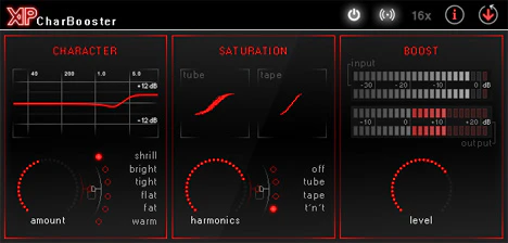 CharBooster plugin interface