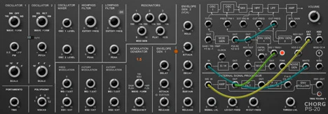 Chorg PS-20 plugin interface