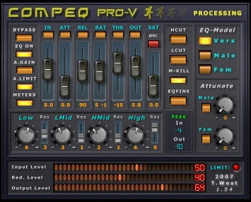 CompEQ Pro-V plugin interface