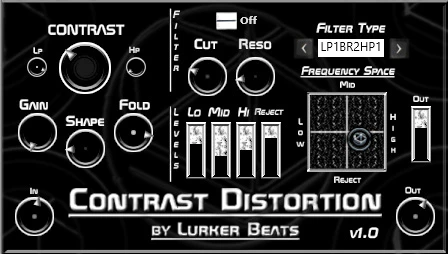Contrast Distortion plugin interface