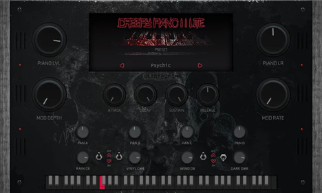 Creepy Piano 2 Lite plugin interface