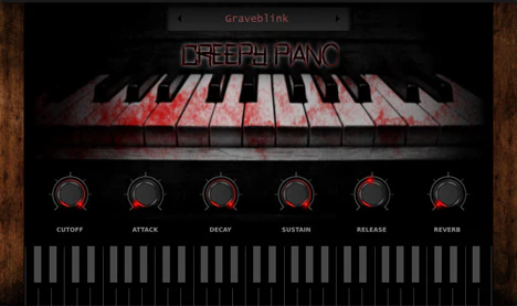 Creepy Piano Lite plugin interface