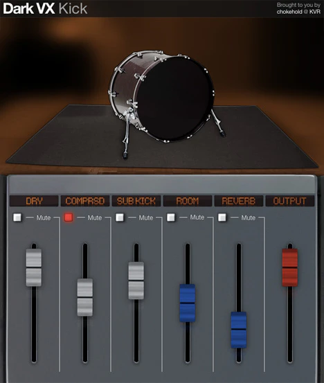 Dark VX Kick plugin interface