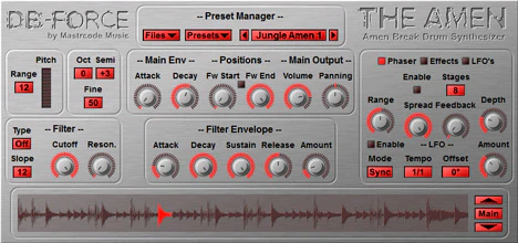 DB-Force The Amen plugin interface