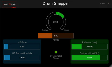 Drum Snapper plugin interface