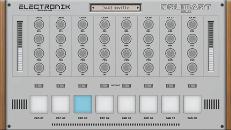 Drumart SLD plugin interface