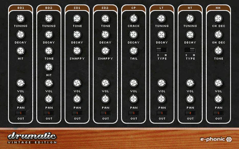 Drumatic VE plugin interface