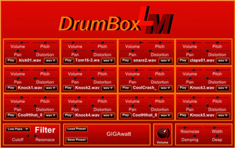 DrumBox LM plugin interface