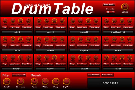 DrumTable plugin interface