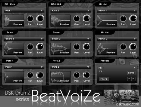 DrumZ BeatVoiZe plugin interface