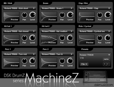 DrumZ MachineZ plugin interface