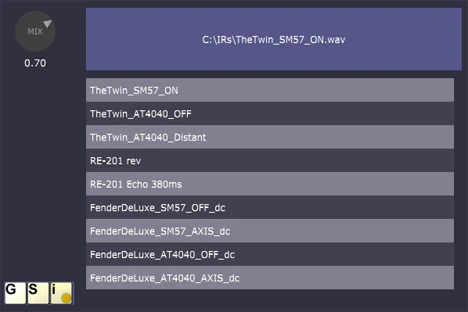 Easy Convolver plugin interface