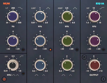EQ1A plugin interface