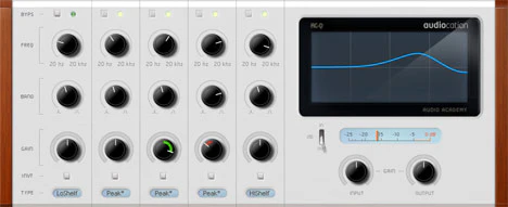 Equalizer AQ1 plugin interface
