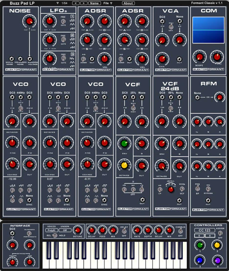 Formant Classic plugin interface