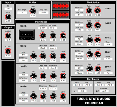 FourHead plugin interface