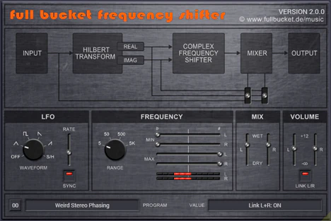 Frequency Shifter plugin interface