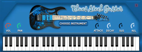 FS Blues Steel Guitar plugin interface