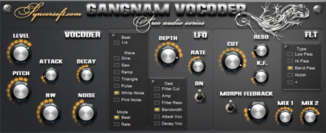 Gangnam Vocoder plugin interface