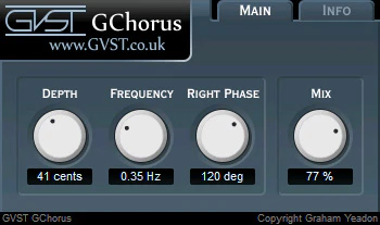 GChorus plugin interface