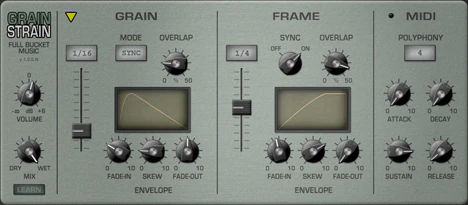 Grain Strain plugin interface