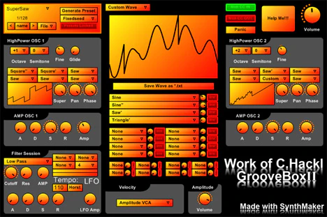 GrooveBoxII plugin interface