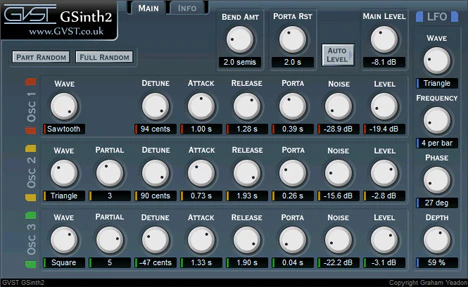GSinth2 plugin interface