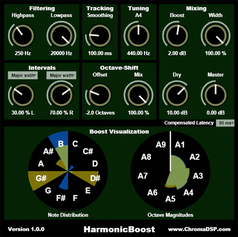 HarmonicBoost plugin interface