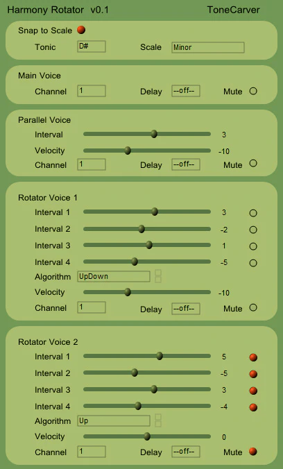 Harmony Rotator plugin interface