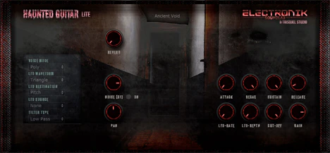 Haunted Guitar Lite plugin interface