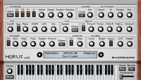 Horus mkII plugin interface