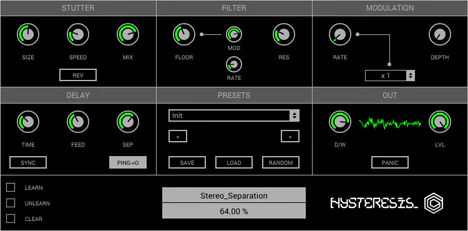 Hysteresis plugin interface