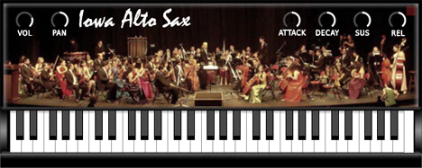 Iowa Alto Sax plugin interface