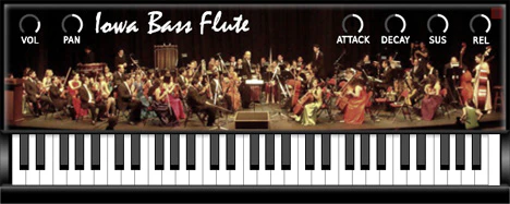 Iowa Bass Flute plugin interface